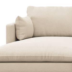 Ecksofa ELLENS Webstoff Saia: Beige - Longchair davorstehend links