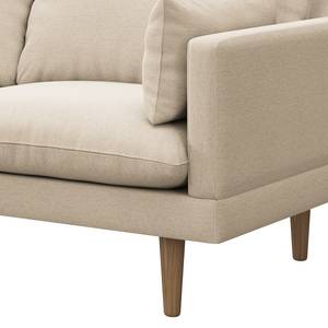 Ecksofa ELLENS Webstoff Saia: Beige - Longchair davorstehend links