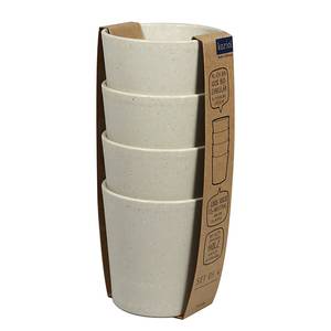 Set di 4 bicchieri Connect Polipropilene - Beige