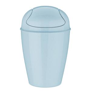 Poubelle de salle de bain Del Polypropylène - Bleu clair - Capacité : 5 L