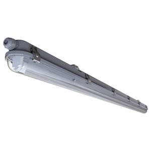 Lampada da soffitto Works Single PVC - Grigio - 1 punto luce - Larghezza: 155 cm