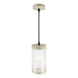 Lampada a sospensione Coupar Alluminio / PVC - 1 punto luce - Beige