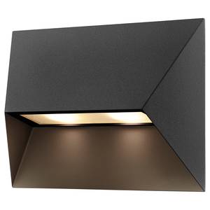 Lampada da parete Pontio Alluminio - 2 punti luce - Nero
