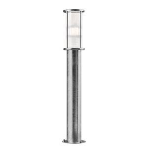 Borne éclairage extérieur Linton Acier / PVC - 1 ampoule - Argenté