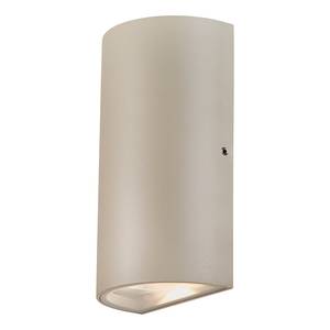 Lampada da parete LED rotonda Rold Vetro / Acciaio - 2 punti luce - Beige