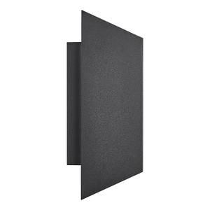 Wandleuchte Nico Square Aluminium / Glas - 2-flammig - Schwarz