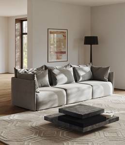 3-Sitzer Sofa Dune Microfaser - Lichtgrau