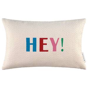 Housse de coussin Hey Polyester - Blanc crème