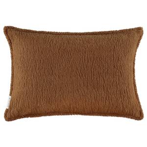 Housse de coussin Teddy Polyester - Marron - Marron