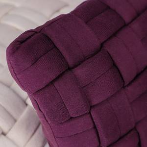 Housse de coussin Basket Polyester - Aubergine - Aubergine