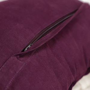 Housse de coussin Basket Polyester - Aubergine - Aubergine