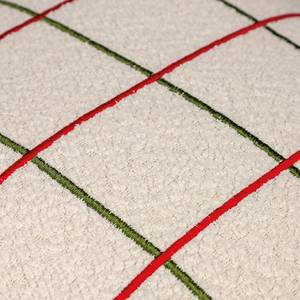 Federa per cuscino Grid Poliestere - Beige - Beige