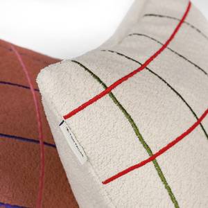 Federa per cuscino Grid Poliestere - Beige - Beige