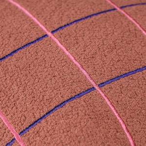 Kussensloop Grid polyester - rosé - Oud roze