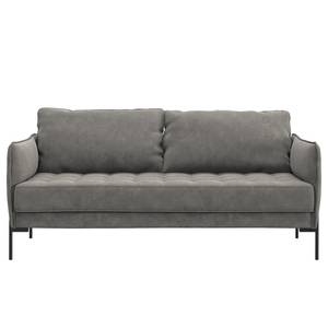 2,5-Sitzer Sofa VILLARDS Microfaser Teda: Grau