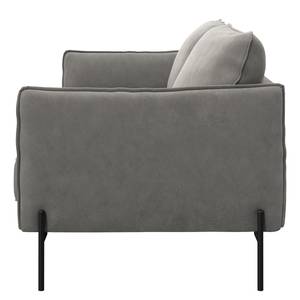 2,5-Sitzer Sofa VILLARDS Microfaser Teda: Grau