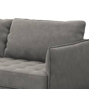 2,5-Sitzer Sofa VILLARDS Microfaser Teda: Grau