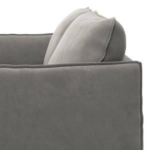 2,5-Sitzer Sofa VILLARDS Microfaser Teda: Grau