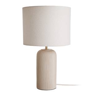 Lampe ST. TROPEZ Céramique / Lin - 1 ampoule - Beige