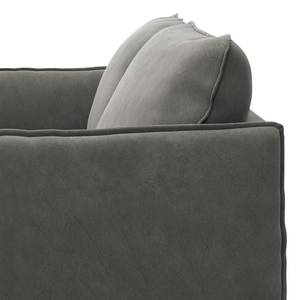 Canapé 2/3 places VILLARDS Microfibre Teda: Gris foncé