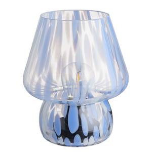 Lampe LED MISS MARBLE Verre coloré - Bleu clair - Hauteur : 17 cm