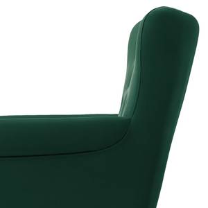 Oorfauteuil Cudeiro Velours Ravi: Antiek groen