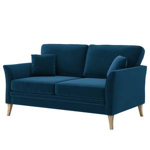 2-Sitzer Sofa Estallo Samt Ravi: Marineblau