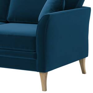 2-Sitzer Sofa Estallo Samt Ravi: Marineblau