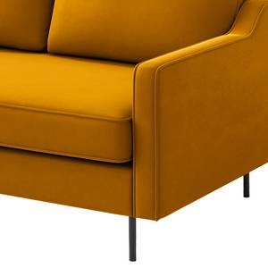 2-Sitzer Sofa Brocheros Samt Ravi: Senfgelb