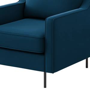 Fauteuil Brocheros Velours Ravi: Bleu marine