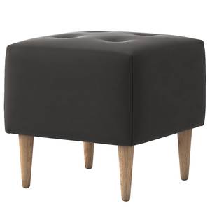 Gestoffeerde hocker Cudeiro Velours Ravi: Grijs