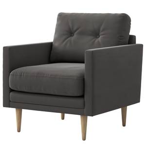 Fauteuil Drova Velours Ravi: Gris