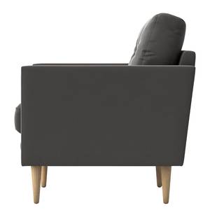 Fauteuil Drova Velours Ravi: Grijs