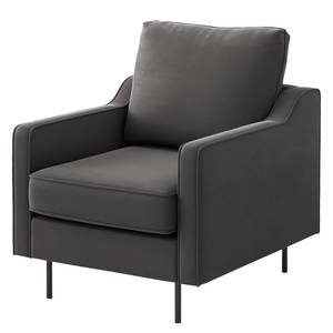 Fauteuil Brocheros Velours Ravi: Grijs