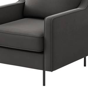 Fauteuil Brocheros Velours Ravi: Grijs