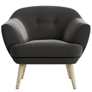 Fauteuil Dosrius Velours Ravi: Grijs