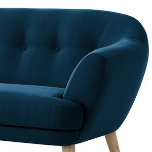 2-Sitzer Sofa Dosrius Samt Ravi: Marineblau