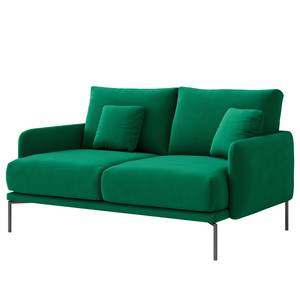 2-Sitzer Sofa Erretes Samt Velina: Dunkelgrün