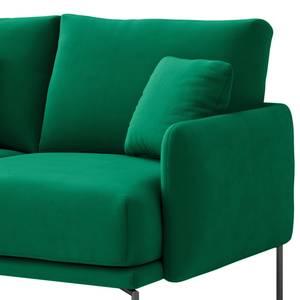 2-Sitzer Sofa Erretes Samt Velina: Dunkelgrün