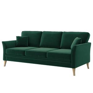 3-Sitzer Sofa Estallo Samt Ravi: Antikgrün