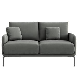 2-Sitzer Sofa Erretes Samt Velina: Grau