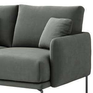 2-Sitzer Sofa Erretes Samt Velina: Grau