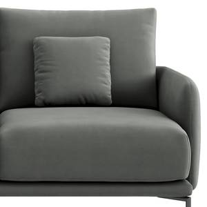 2-Sitzer Sofa Erretes Samt Velina: Grau