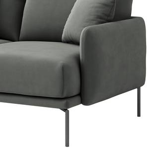 2-Sitzer Sofa Erretes Samt Velina: Grau