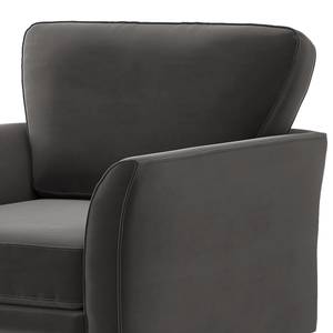 Fauteuil Estallo Velours Ravi: Gris