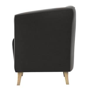 Fauteuil cocktail Estallo Velours Ravi: Gris