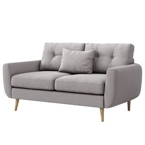 2-Sitzer Sofa Foronda Webstoff Deran: Hellgrau