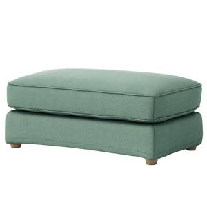 Gestoffeerde hocker Carracedo Geweven stof Olida: Mint