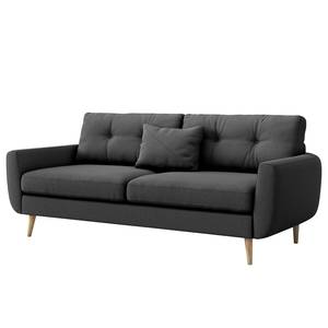 3-Sitzer Sofa Foronda Webstoff Deran: Anthrazit