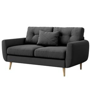 2-Sitzer Sofa Foronda Webstoff Deran: Anthrazit